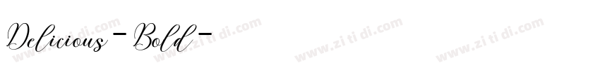 Delicious-Bold字体转换