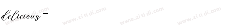 delicious字体转换