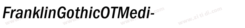 FranklinGothicOTMedi字体转换