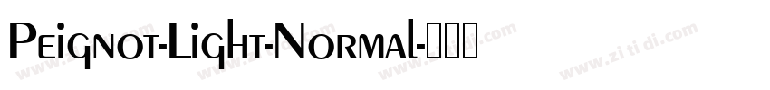 Peignot-Light-Normal字体转换