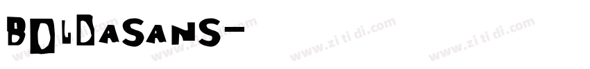 BoldaSans字体转换
