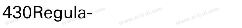 430Regula字体转换