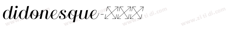 didonesque字体转换