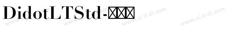 DidotLTStd字体转换 DidotLTStd字体转换