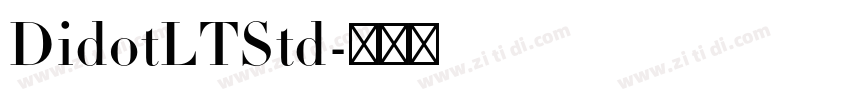 DidotLTStd字体转换 DidotLTStd字体转换