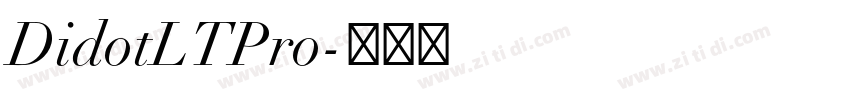 DidotLTPro字体转换