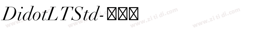 DidotLTStd字体转换 DidotLTStd字体转换