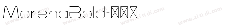 MorenaBold字体转换