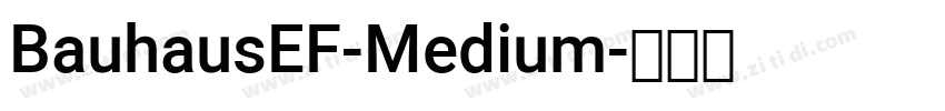 BauhausEF-Medium字体转换 BauhausEF-Medium字体转换