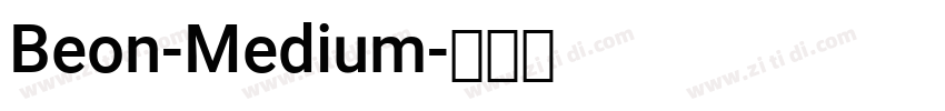 Beon-Medium字体转换