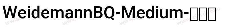 WeidemannBQ-Medium字体转换 WeidemannBQ-Medium字体转换