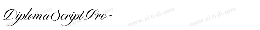 DiplomaScriptPro字体转换 DiplomaScriptPro字体转换