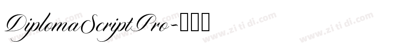 DiplomaScriptPro字体转换 DiplomaScriptPro字体转换