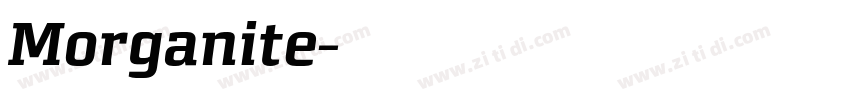 Morganite字体转换