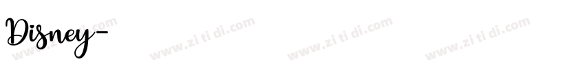 Disney字体转换