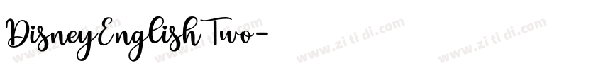 DisneyEnglishTwo字体转换