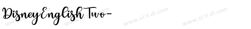 DisneyEnglishTwo字体转换