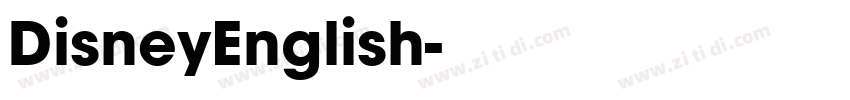 DisneyEnglish字体转换