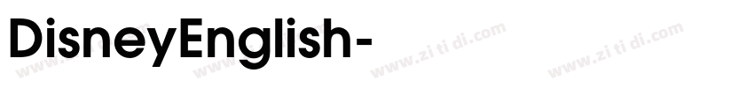 DisneyEnglish字体转换