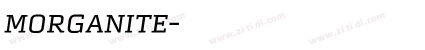 Morganite字体转换