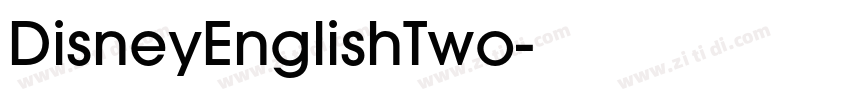 DisneyEnglishTwo字体转换