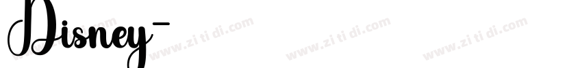 Disney字体转换