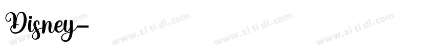 Disney字体转换
