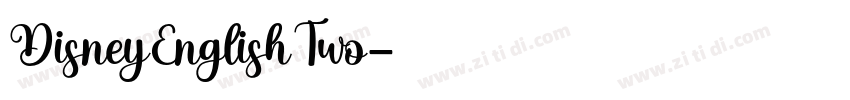 DisneyEnglishTwo字体转换