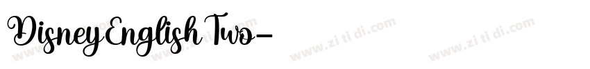 DisneyEnglishTwo字体转换
