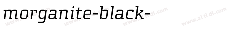 morganite-black字体转换