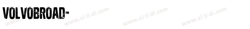 VolvoBroad字体转换