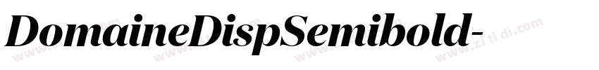 DomaineDispSemibold字体转换 DomaineDispSemibold字体转换