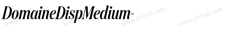 DomaineDispMedium字体转换 DomaineDispMedium字体转换