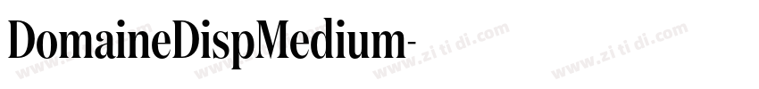 DomaineDispMedium字体转换 DomaineDispMedium字体转换