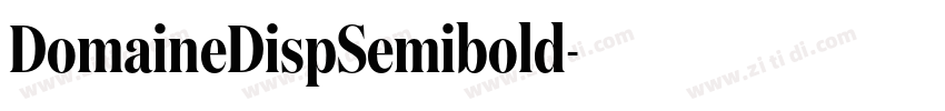 DomaineDispSemibold字体转换 DomaineDispSemibold字体转换