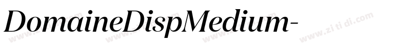 DomaineDispMedium字体转换 DomaineDispMedium字体转换