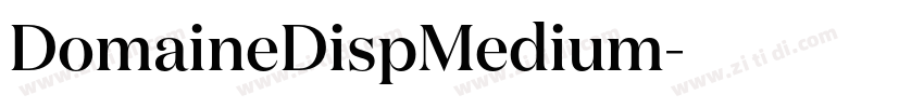 DomaineDispMedium字体转换 DomaineDispMedium字体转换