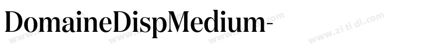 DomaineDispMedium字体转换 DomaineDispMedium字体转换