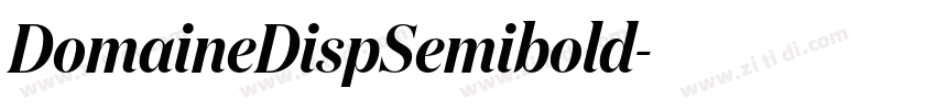 DomaineDispSemibold字体转换 DomaineDispSemibold字体转换