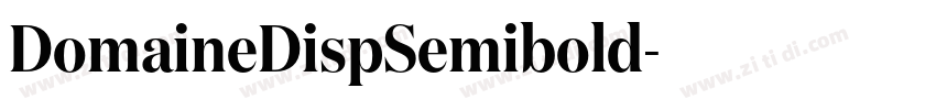 DomaineDispSemibold字体转换 DomaineDispSemibold字体转换