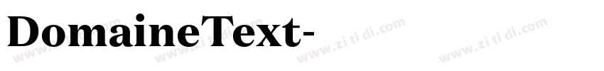 DomaineText字体转换 DomaineText字体转换