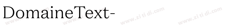 DomaineText字体转换 DomaineText字体转换