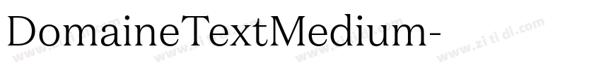 DomaineTextMedium字体转换 DomaineTextMedium字体转换