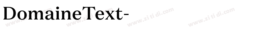 DomaineText字体转换 DomaineText字体转换