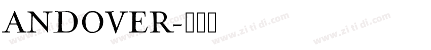 ANDOVER字体转换