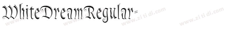 WhiteDreamRegular字体转换