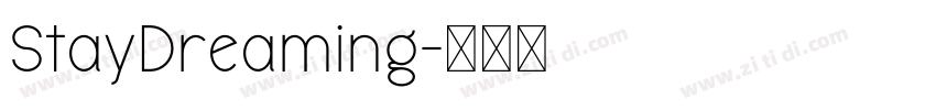 StayDreaming字体转换