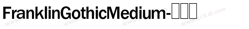 FranklinGothicMedium字体转换