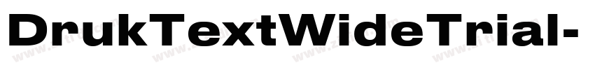 DrukTextWideTrial字体转换