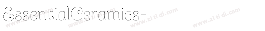EssentialCeramics字体转换 EssentialCeramics字体转换